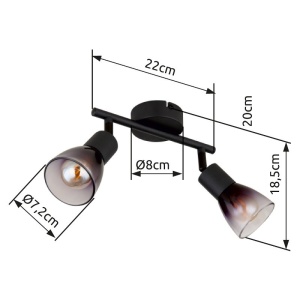 Plafoniera stil minimalist SATELLA 2L 240976 universul-luminii.ro