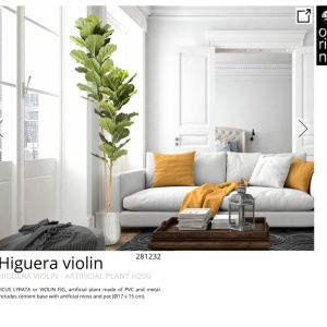 Planta artificiala decorativa Higuera violin, H200 - Img 7