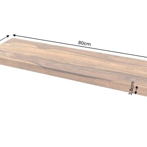 Polita, raft perete din lemn de sheesham PURE 60cm - Img 6