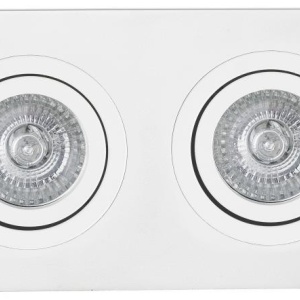 Rama spot directionabil, incastrabil, alb, dim. 25x9,2cm RADON-2, 43397
