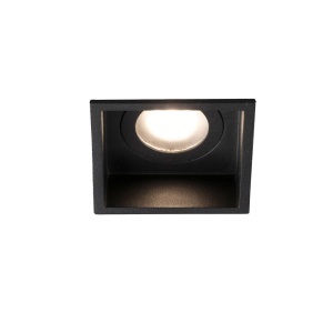 Rama Spot incastrabil IP44 HYDE SQ negru GU10