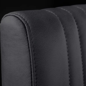 Scaun cu brate design retro Big Aston piele naturala neagra - Img 3