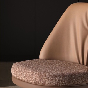 Scaun de bar pivotant cu inaltime reglabila Stool maro - Img 10