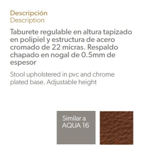 Scaun de bar tapitat design italian Steel F3179AL - Img 3
