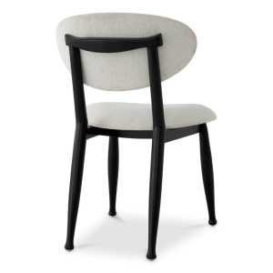 Scaun design elegant LUX Allston, sentier cream/ negru - Img 3