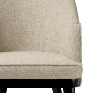Scaun design elegant LUX Lavinia, Renato ecru/ negru - Img 7