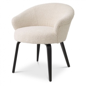 Scaun design elegant LUX Moretti, boucle crem 115038 HZ