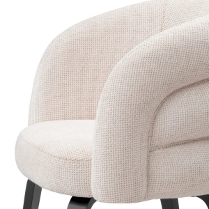 Scaun design elegant LUX Novelle, Lyssa off-white - Img 6