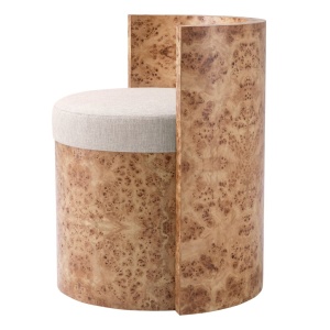 Scaun design LUX, Furnir Burl Mappa, Maro, Arcadia - Img 4