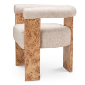 Scaun design LUX, Furnir Burl Mappa, Maro, Percy - Img 4
