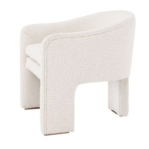Scaun design LUX Pebbles boucle crem 115090 HZ - Img 3