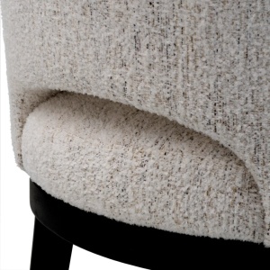 Scaun dining design LUX Sofia, Seashell off white - Img 7