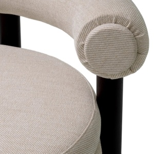 Scaun dining elegant design LUX Zoey, Fisher sand - Img 6