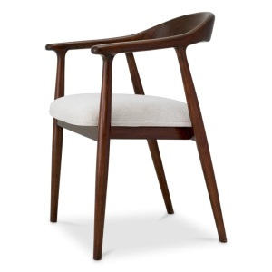 Scaun elegant design LUX Beale maro/ crem - Img 5