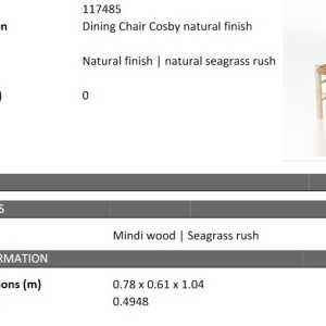 Scaun LUX design natural Cosby - Img 2