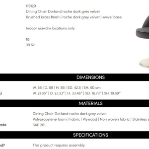 Scaun modern pivotant design LUX Dorland - Img 9