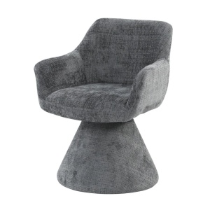Scaun pivotant AMBIENTO tesatura Chenille gri - Img 2