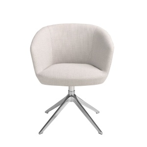 Scaun pivotant design modern Gris claro - Img 3