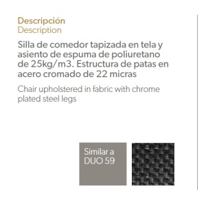 Scaun tapitat design italian Boston AC-F3217 - Img 3