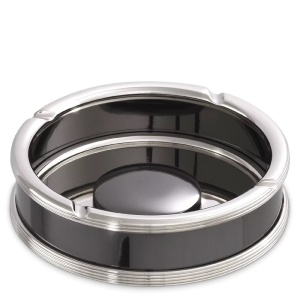 Scrumiera, obiect decorativ design LUX Ella nickel - Img 3