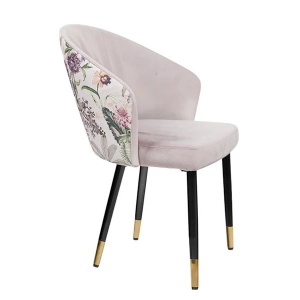Set 2 scaune MAISON CLASSIQUE catifea liliac, model floral