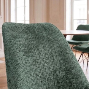 Set 4 scaune moderne Scandinavia tesatura structurata verde - Img 7