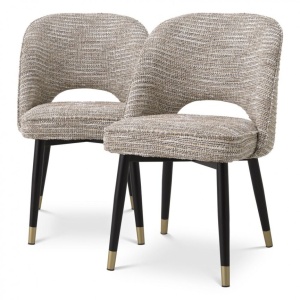 Set de 2 scaune Cliff, bej mademoiselle 115282 HZ