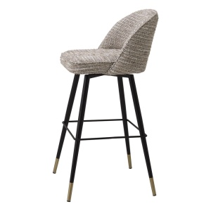 Set de 2 scaune de bar design modern LUX Cliff, bej mademoiselle 115283 HZ - Img 4