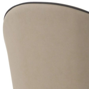 Set de 2 scaune design LUX Cooper, piele sintetica bej - Img 7