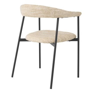 Set de 2 scaune design LUX Julio, Boucle sonata cream - Img 9