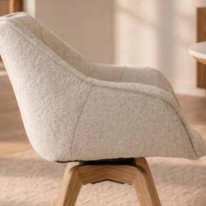 Set de 2 scaune pivotante The Dutch Comfort boucle bej - Img 10