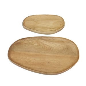 Set de 2 tavi elegante din lemn masiv AMAZONAS