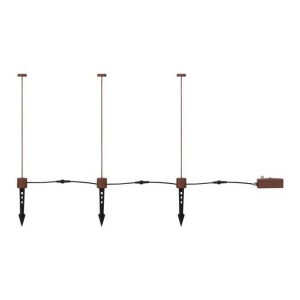Set de 3 corpuri iluminat exterior decorativ cu tarus KASP H-60cm - Img 3