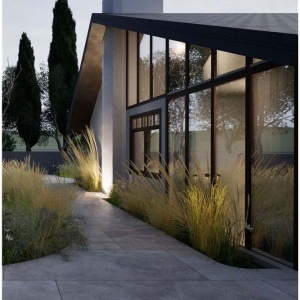 Set de 3 corpuri iluminat exterior decorativ cu tarus KASP H-90cm - Img 3