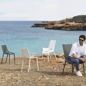 Set de 4 scaune cu brate de exterior / interior design modern premium IBIZA 65041 - Img 2