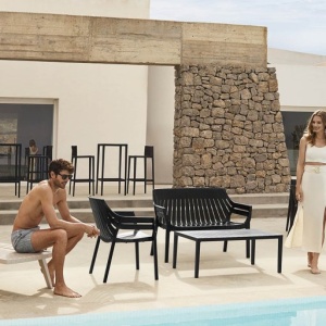 Set de 4 sezlonguri moderne de exterior design premium SPRITZ - Img 7