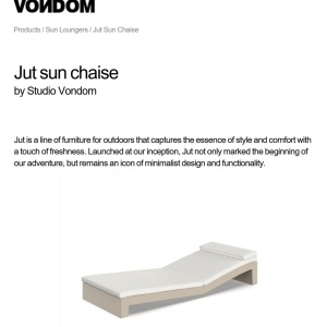 Sezlong plaja design modern premium JUT SUN CHAISE 44404 Vondom - Img 10