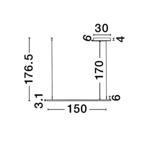 Sina magnetica suspendata tip lustra MADOC negru - Img 7