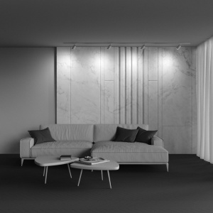 Spot, accesoriu pentru sinele monofazate Unity, Lipari alb, auriu mat 130906 universul-luminii.ro