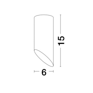 Spot aplicat design modern OSLO alb, H-15cm NVL-9184371 - Img 2