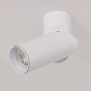 Spot aplicat directionabil cu bec GU10 Swivel alb - Img 2
