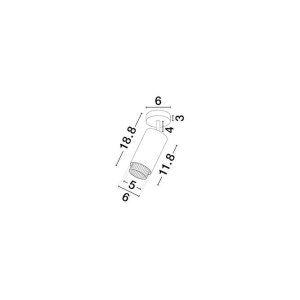 Spot aplicat directionabil design decorativ NESSI, NVL-9011402 - Img 8
