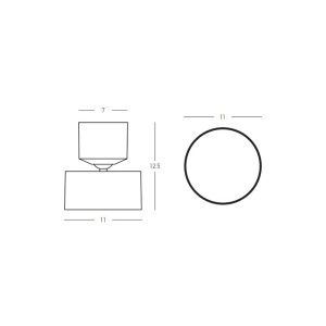 Spot aplicat LED 10W, directionabil, auriu mat - Img 2