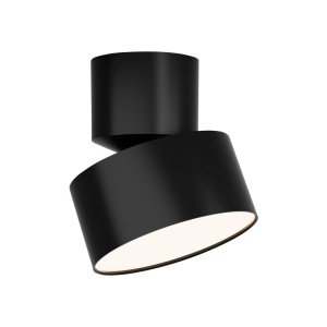 Spot aplicat LED 10W, directionabil, negru