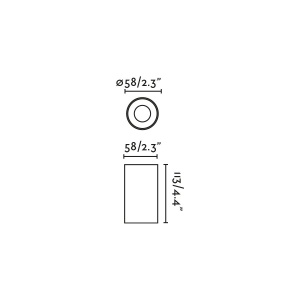 Spot aplicat LED 2700K IP65 PUK 58 negru - Img 6