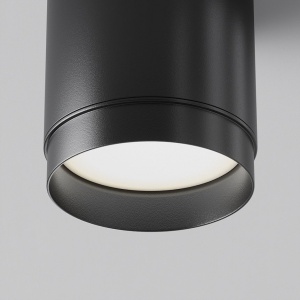 Spot aplicat minimalist design tehnic Polar negru 237266 universul-luminii.ro