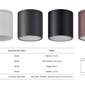 Spot aplicat tavan iluminat exterior IP54 KANDANCHU alb 136766 universul-luminii.ro