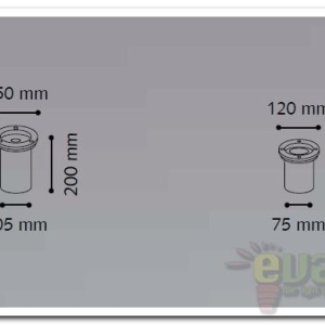 Spot exterior incastrabil IP65 PARK PT1 MEDIUM 032825 48016 universul-luminii.ro