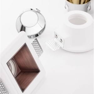 Spot incastrabil design modern Crate alb 12x12cm 129566 universul-luminii.ro
