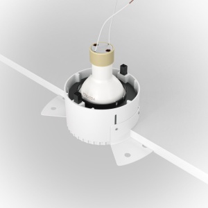 Spot incastrabil design tehnic Share alb, negru 7,5cm 67286 universul-luminii.ro